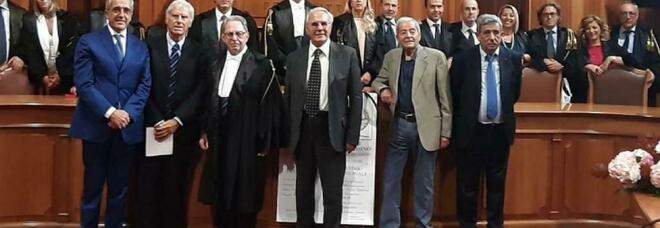 Cassino, una vita dedicata alla toga: i riconoscimenti dall'ordine degli avvocati