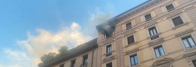 Incendio In Centro A Milano Fiamme Al Quinto Piano Di Un Palazzo Ragazza Fugge Sul Tetto 2236