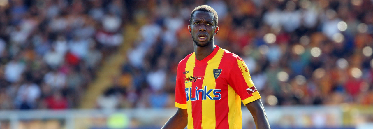 Il gambiano Assan Ceesay, 28 anni, attaccante del Lecce Il gambiano Assan Ceesay, 28 anni, attaccante del Lecce