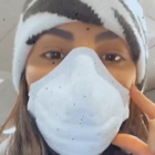 Coronavirus, Giulia De Lellis con la mascherina sul viso: «Volevo anche i guanti»