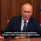 Putin: l'Occidente vuole distruggere la Russia come l'Urss