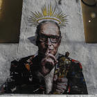 Trastevere, spunta il murale dedicato a Ennio Morricone