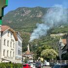 Incendi a Bolzano e sul Carso