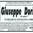 Giuseppe Dorice, il bimbo ucciso a Cardito. Chi l'ha Visto: «La foto sui manifesti non è la sua»