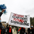 Studenti contro la dad, la manifestazione a Roma