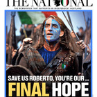 Italia-Inghilterra, gli scozzesi tifano per gli azzurri e Mancini diventa Braveheart: «Roberto salvaci»