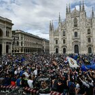 Scudetto Inter, maxi assembramento dei tifosi al Duomo