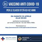 Prenotazione vaccini Lazio: si parte con i 62-63enni
