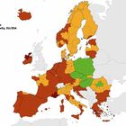 Lazio zona gialla nelle nuove mappe Ecdc: in rosso restano sei regioni italiane