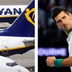 Djokovic e il vaccino, Ryanair lo prende in giro: «Non siamo una compagnia aerea, ma facciamo volare gli aerei»
