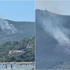 Argentario, vasto incendio brucia ettari di bosco: gli elicotteri spengono le fiamme