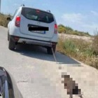 Cane legato e trascinato da un'auto in corsa muore in Sicilia: sui social le immagini choc