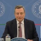 Draghi spiega le misure in conferenza stampa