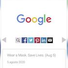 Google "indossa" la mascherina: il Doodle contro il Coronavirus