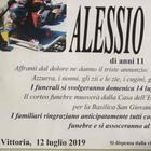 Vittoria, oggi i funerali di Alessio D'Antonio. È polemica: «Organizzati da un amico di chi l'ha ucciso»