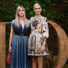 Chiara Ferragni e la sorella Valentina alla sfilata Dior della Parigi Fashion Week