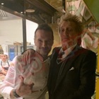 Rod Stewart festeggia la vittoria del suo Celtic sulla Lazio: eccolo nel ristorante dello chef GIuseppe Di Iorio