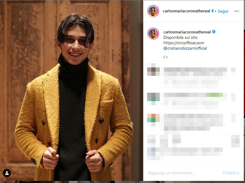 Fabrizio Corona, Il Figlio Carlos Debutta Nella Moda, Lancia La Sua ...